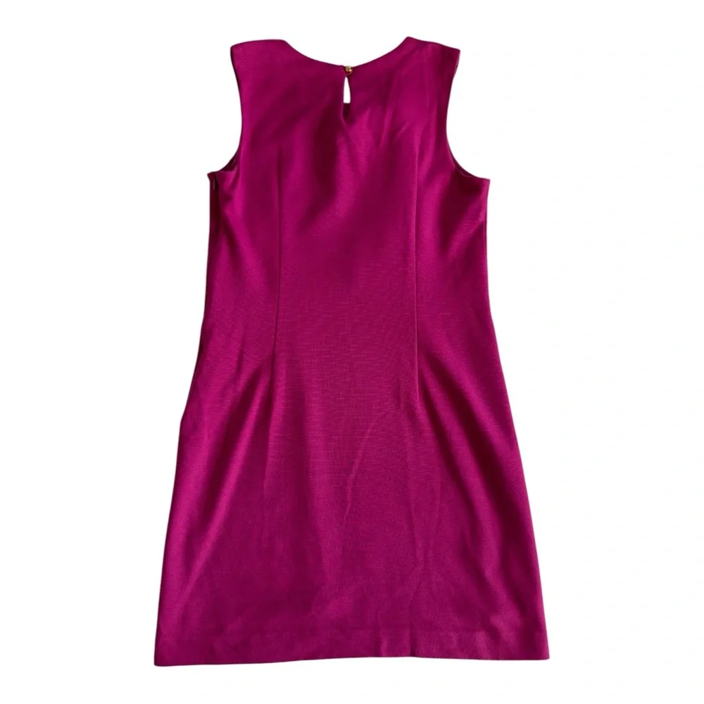 Milly of New York Magenta Bow Sheath Dress Size S - Picture 3 of 9